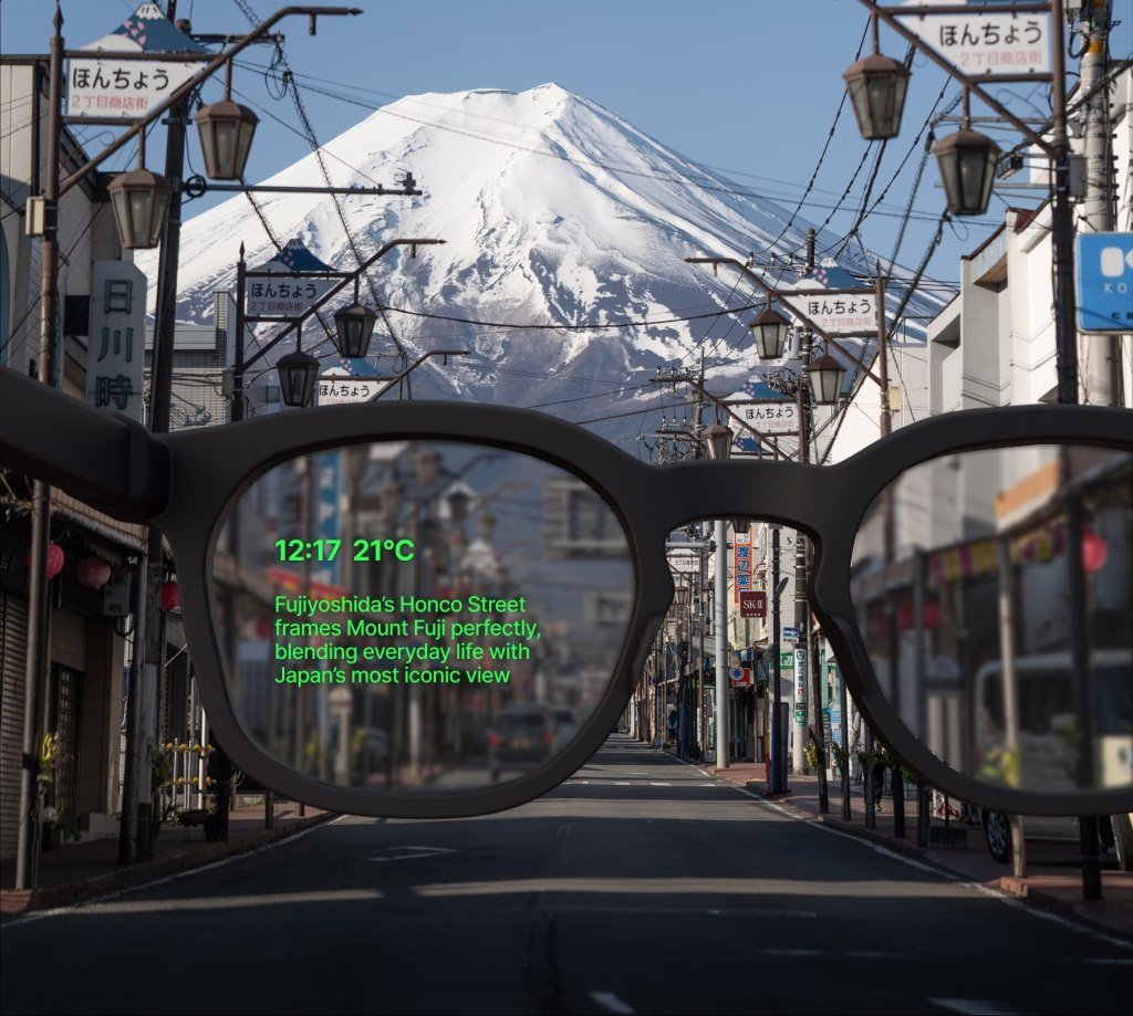 A rendering of the Halo AI smart glasses.