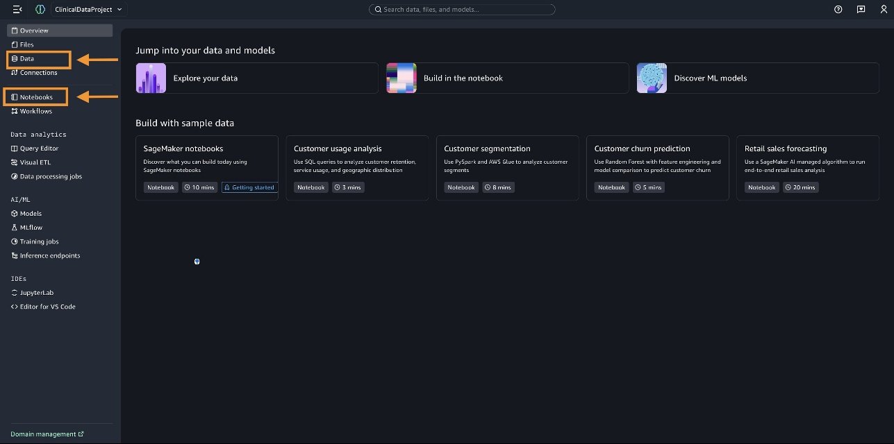 Agentic AI for healthcare data analysis with Amazon SageMaker Data Agent