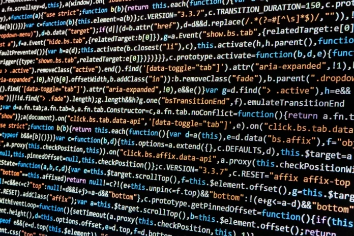 Free code computer screen image